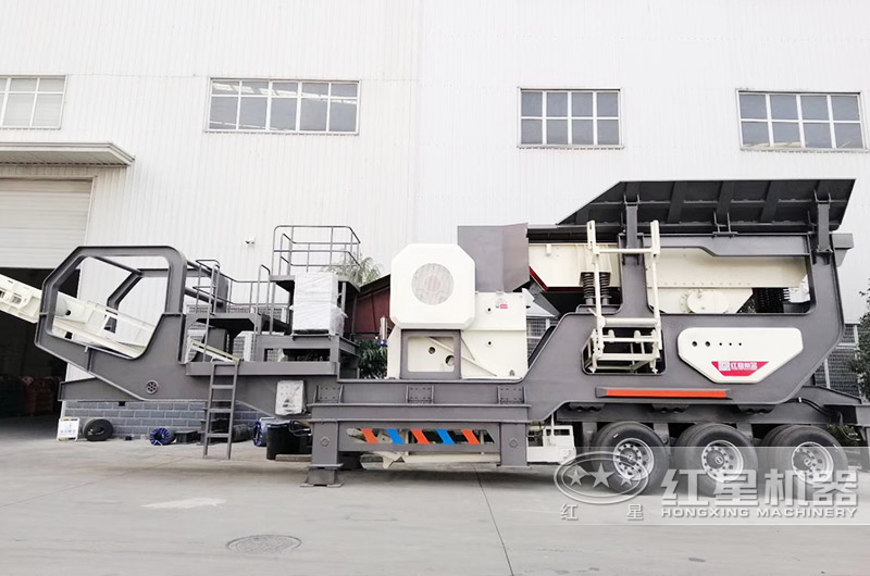 移動車載碎石機圖片、配鄂破機