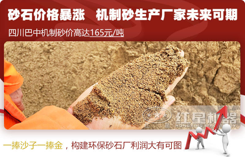機(jī)制砂價(jià)格上漲，合理構(gòu)建環(huán)保砂石廠更賺錢(qián)