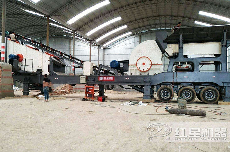移動式錘破機占地面積小，減少投入成本5%